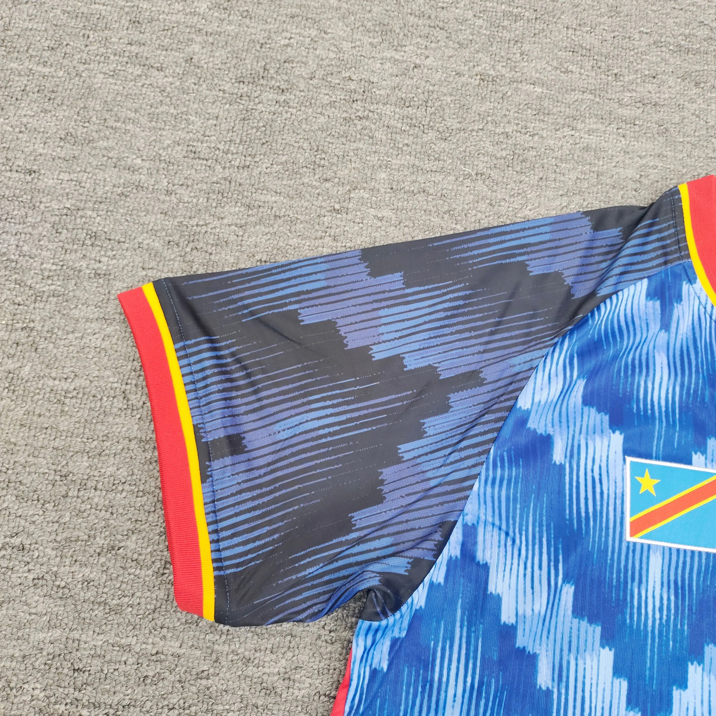 Maillot Congo Football RDC-441 Drapeau congolais (FR/ES, Alpha/Lettres Maillot Congo Football RDC-441 Drapeau congolais (FR/ES, Alpha/Lettres
